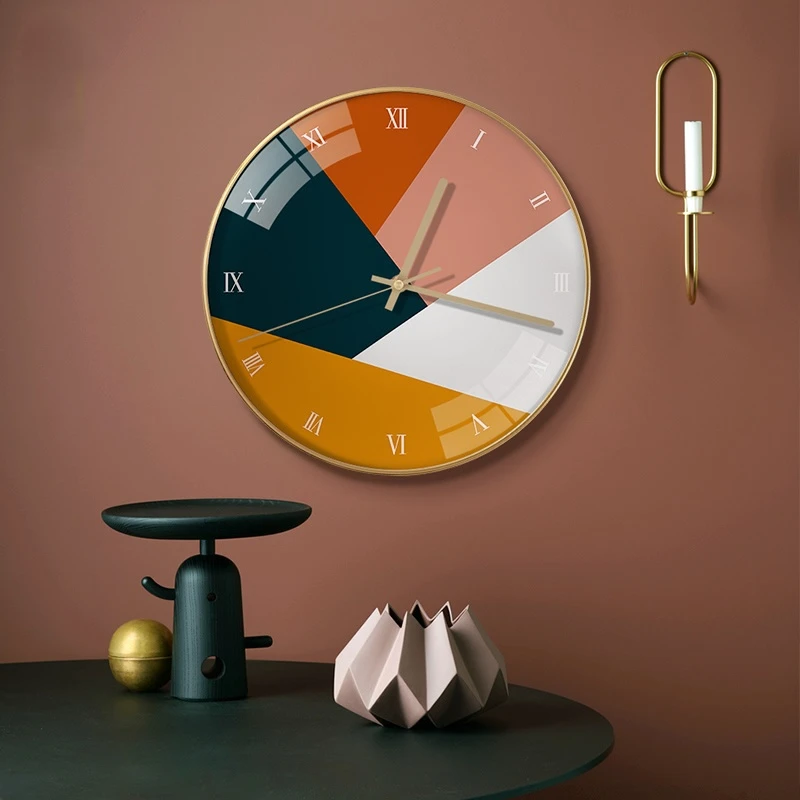 

European Mute Wall Clock Modern Design Creativity Digital Wall Clock Living Room Nordic Wall Decor Room Office Decor Wall Watch