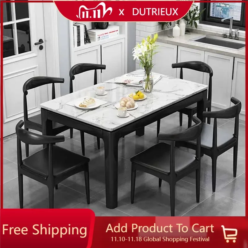 

Light Luxury Kawaii Dining Table Unique Waterproof Nordic Living Room Tables Restaurant Modern White Mesas De Comedor Furniture