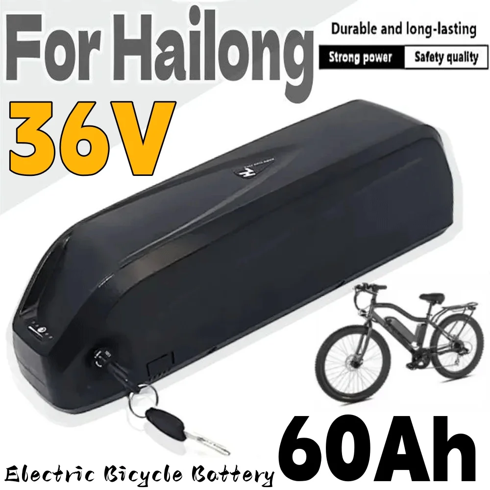 🔥 For Hailong Bateria 36v 60Ah Motorcycle/bicycle 1000w 3000w Battery with Charger 🔥