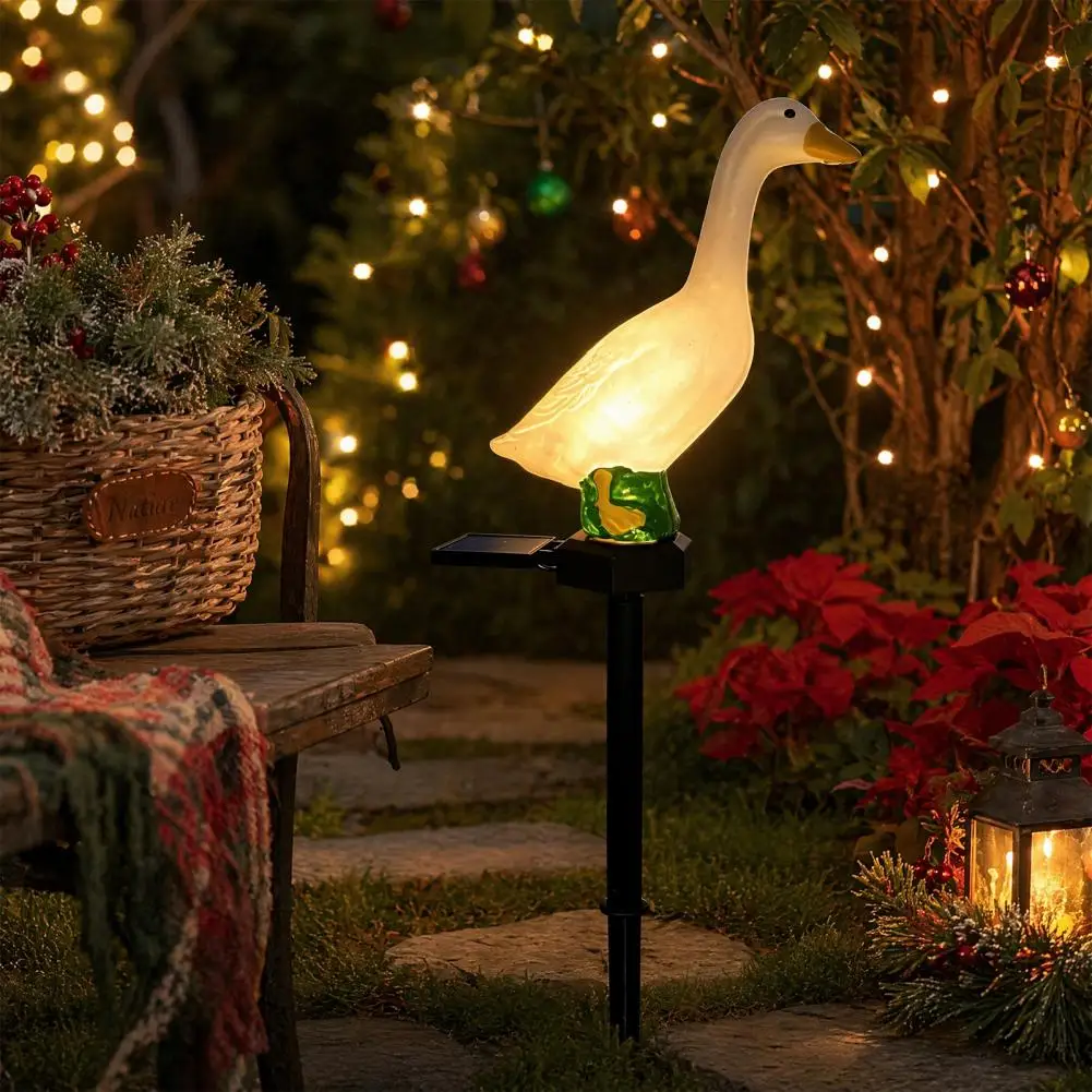 

Soft Glow Garden Lights Solar Goose Light Waterproof Led Garden Stake Lamp Outdoor Decorative Resin Landscape for Pathways