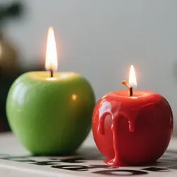 DIY apple silicone mold simulation apple-shaped scented candle plaster mousse cake baking mold