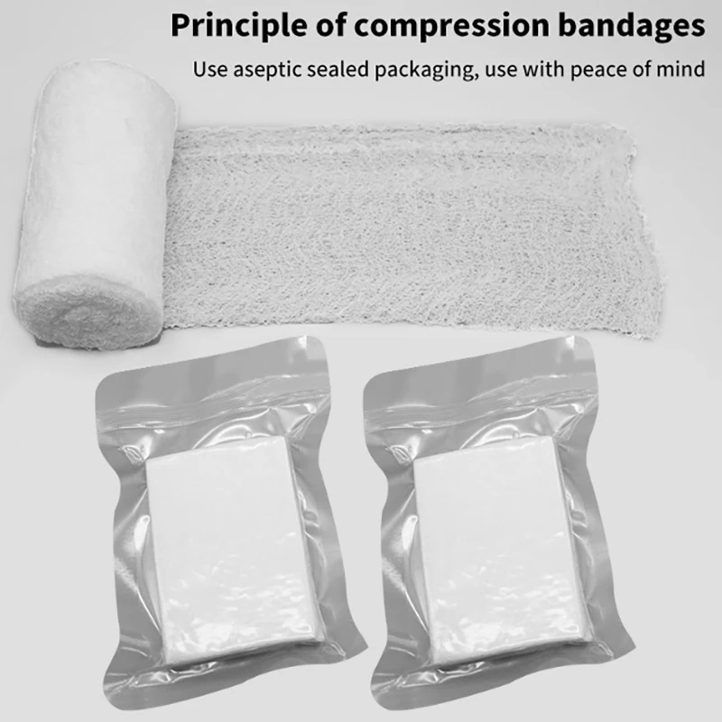 

Sterile Compressed Emergency Bandage Dressing Gauze Combat Hemostatic Emergency Trauma Soluble For Military First Aid