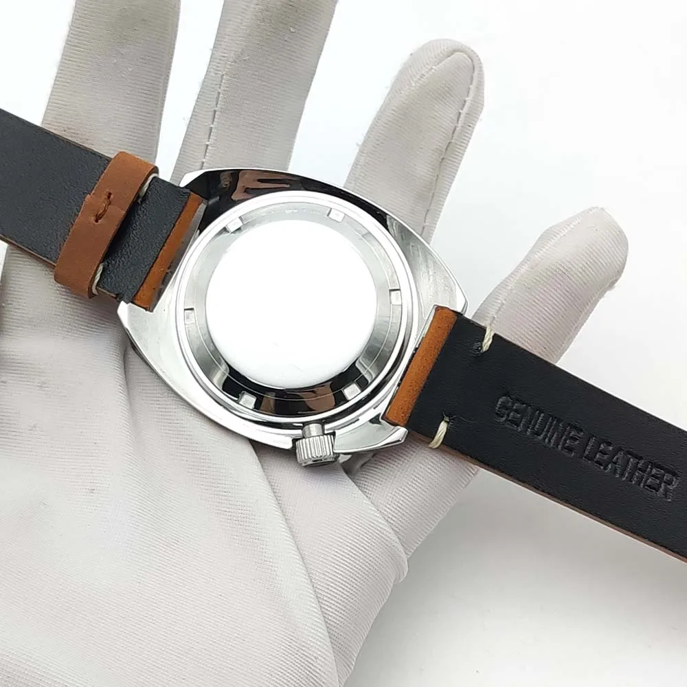 Мужские механические Автоматические плоские часы NH35, асептический циферблат с утолщенным сапфировым стеклом, мужские повседневные деловые часы