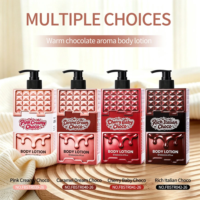 Chocolate Flavored Body Lotion Large Capacity 428ml Long-lasting Fragrance Moisturizing Lotion Autumn Refreshing Nursing Cream