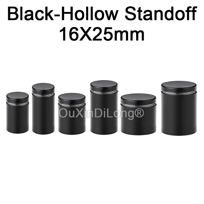 

200PCS 16x25MM Glass Fasteners Stainless Steel Acrylic Billboard Hollow Standoffs Pin Nails Advertisement Fixing Screws GF1173