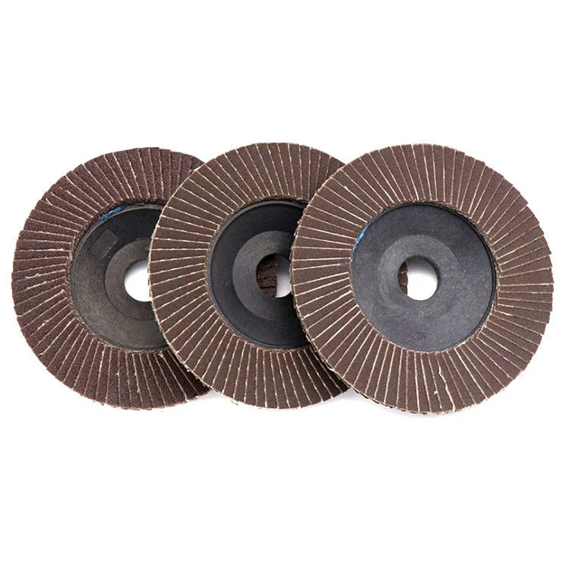 Flap Discs 4'' 100mm Angle Grinder Sanding Discs 60/80/120/240/320 Grit Grinding Wheel Metal Plastic Wood Removal Abrasive Tool