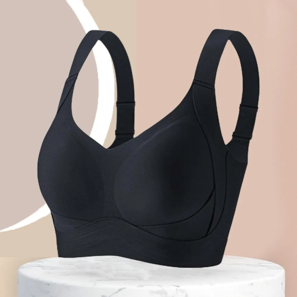 

Бюстгальтер Basic Ice Silk Large Wireless Bra Push Up: бесшовный, регулируемый, поддерживающий, для женщин