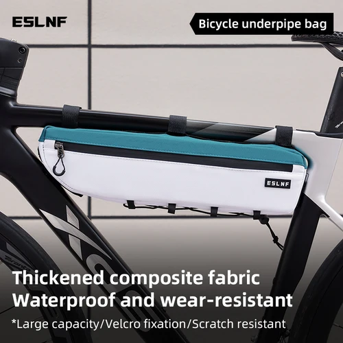 ESLNF Paquete frontal para manillar de bicicleta de carretera: bolsa de almacenamiento impermeable y de gran capacidad para ciclismo ​