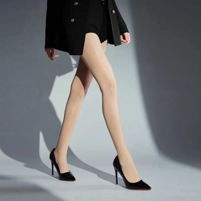 

8D-колготки из ледяного шелка с эффектом сияния, защитой от солнца, ультратонкие, легкие, не мнущиеся, для лета