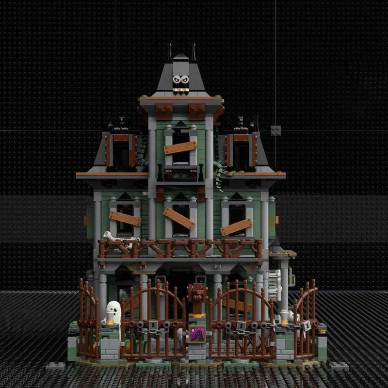 Medieval Castle Model Moc Building Bricks Haunted House Model Technology Modular Blocks Gifts Christmas Toys DlY Sets Assembly