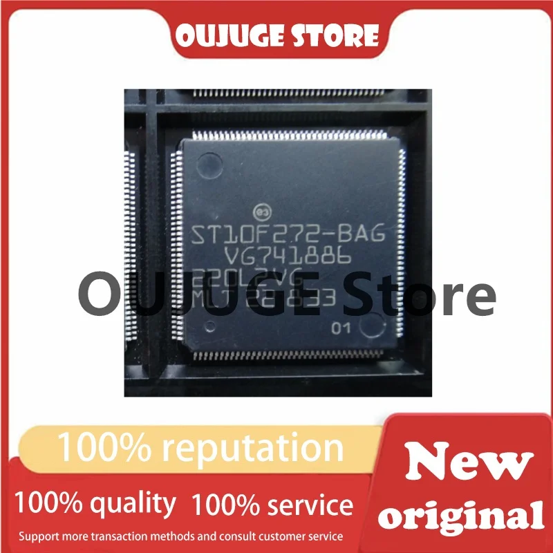 1PCS/lot New original ST10F272-BAG QFP-144 A6L and Q7BOSE power amplifiers are vulnerable to CPU damage