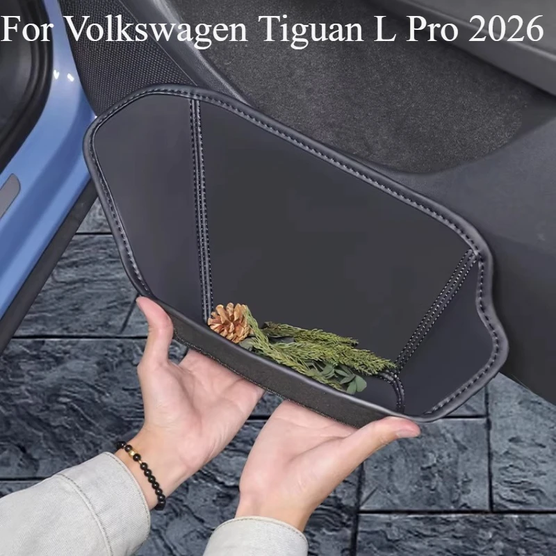 

Органайзер для хранения в передней двери автомобиля из кожи для Volkswagen Tiguan L Pro 2026