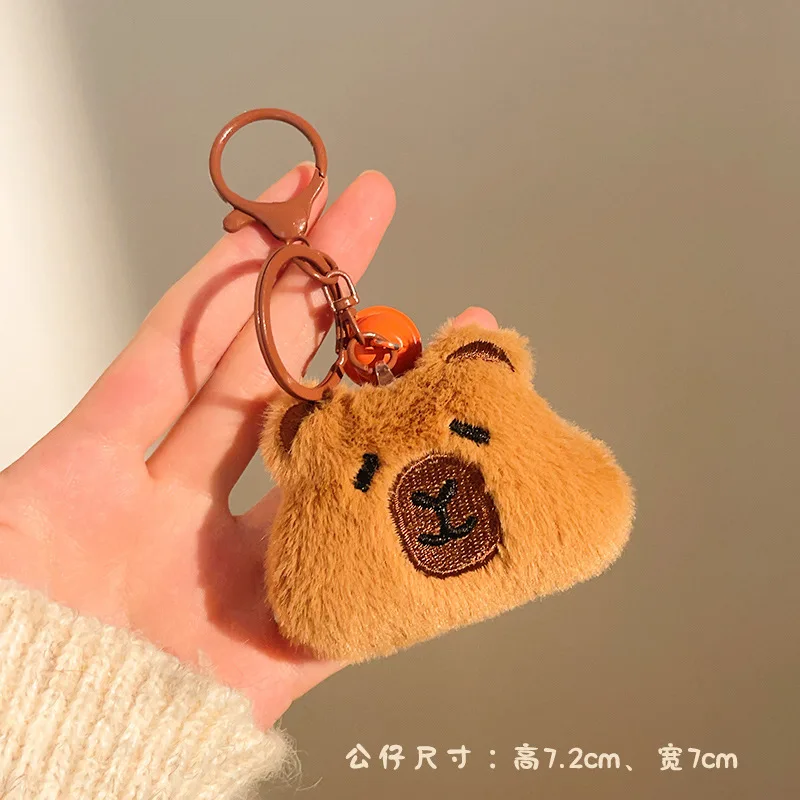 Cartoon Plüsch Puppe Schlüsselbund Tasche Charms Capybara Stern Bär Kaninchen Frosch Panda Erdbeere Bär Gans Puppe Schlüsselanhänger Weihnachtsgeschenke