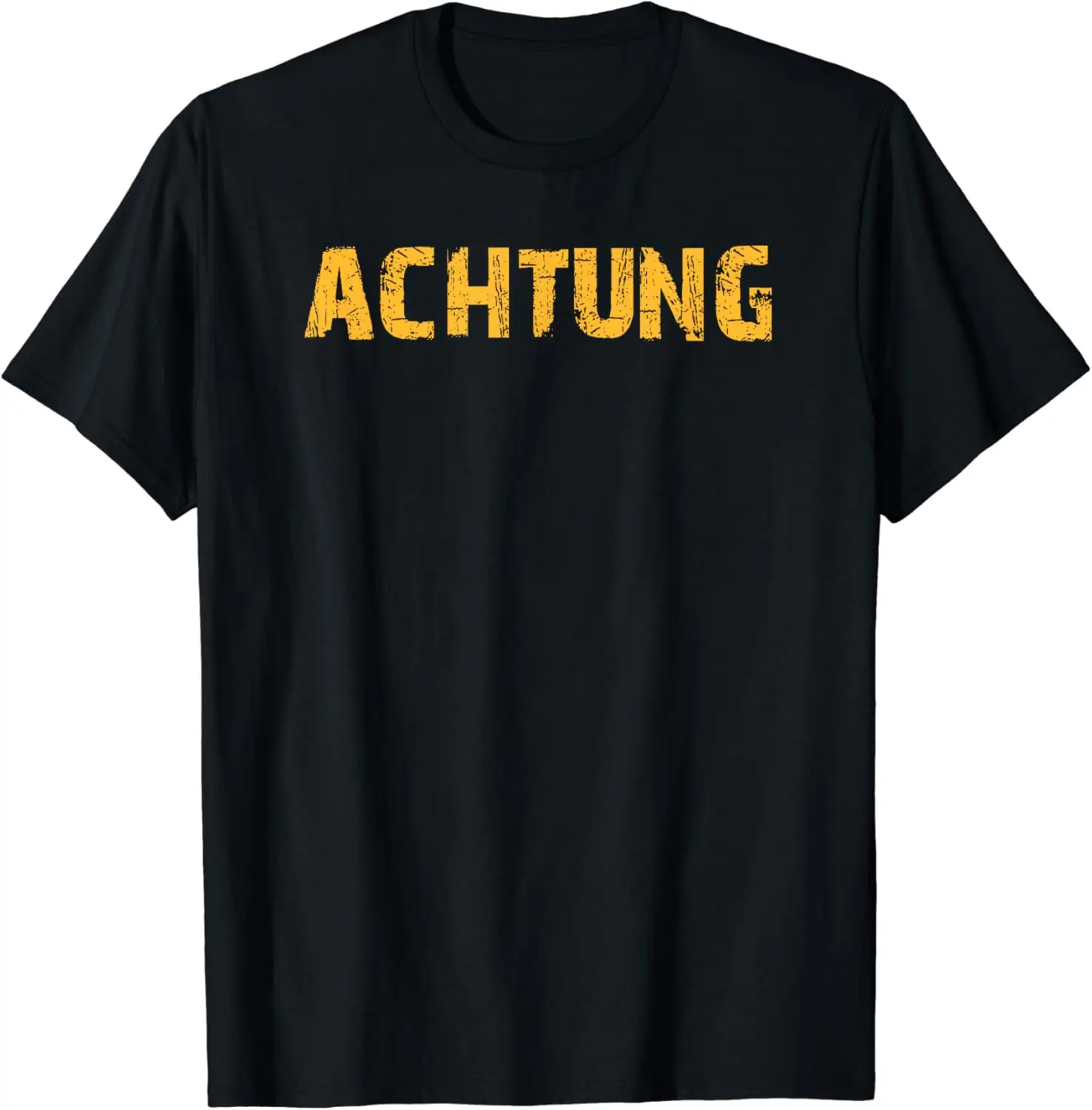 Achtung German T-Shirt 100% Cotton Streetwear High Quality