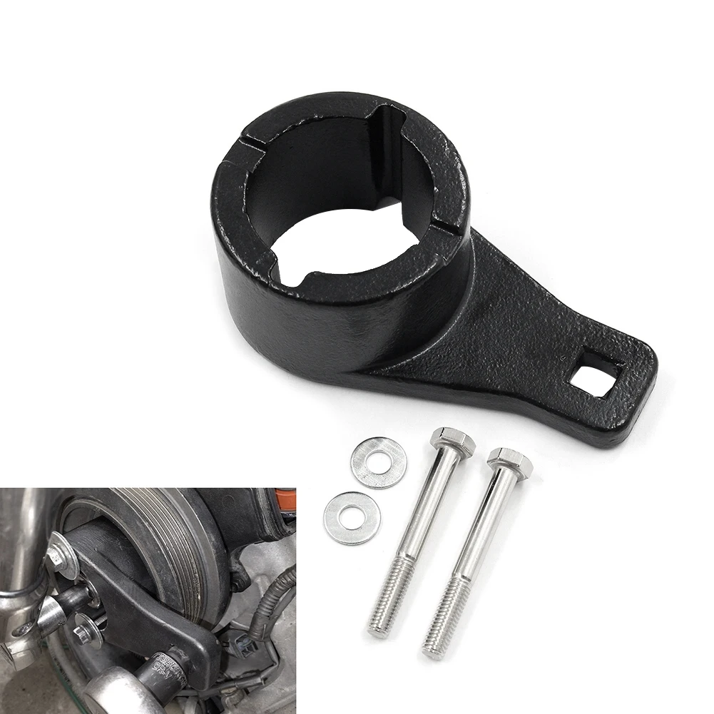 Harmonic Damper Pulley Holding Tool Crankshaft Crank Holder Tool Removal Wrench Tool for Toyota Lexus