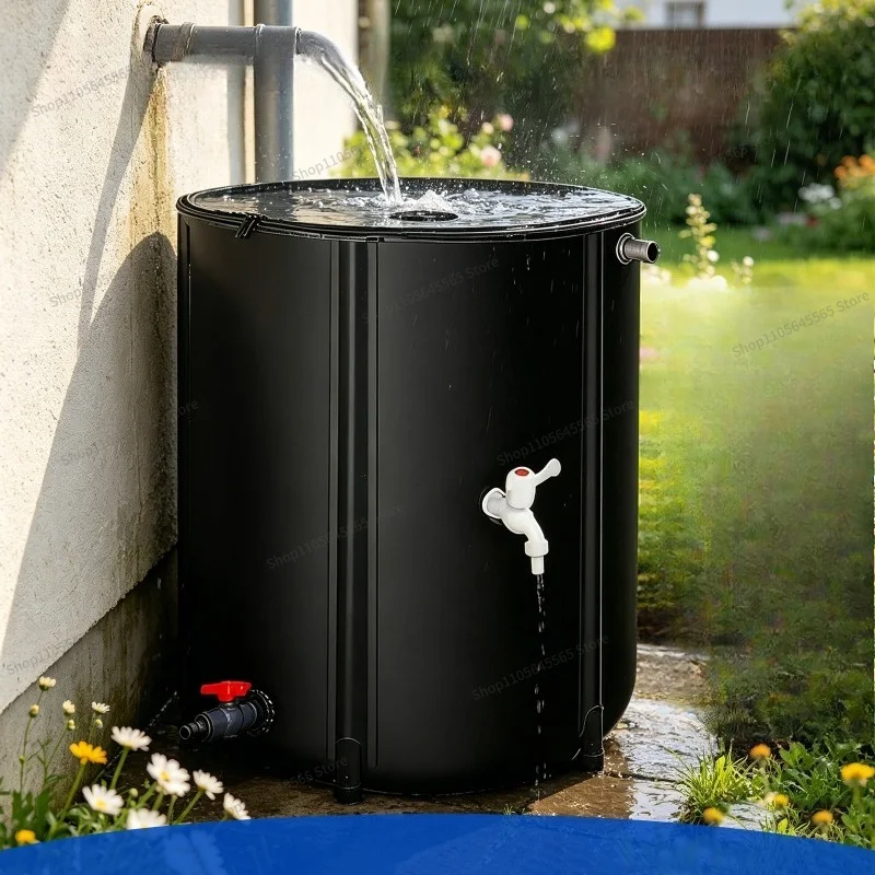 For Outdoor Rainwater Bucket Multi Functional Storage Bucket Folding Garden Rainwater Collector