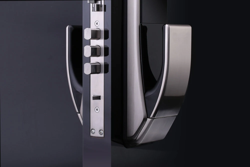 K7-10 ล็อคประตูดิจิตอลความปลอดภัยสูงล็อคลายนิ้วมือสำหรับโฮมออฟฟิศ