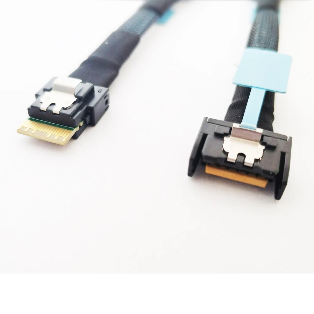 Mini Cool edge Cable,MCIO 4X (SFF-TA-1016) 38P to SlimSAS SFF8654 4X 38P Cable,MCIO 4X to SFF 8654 Cable