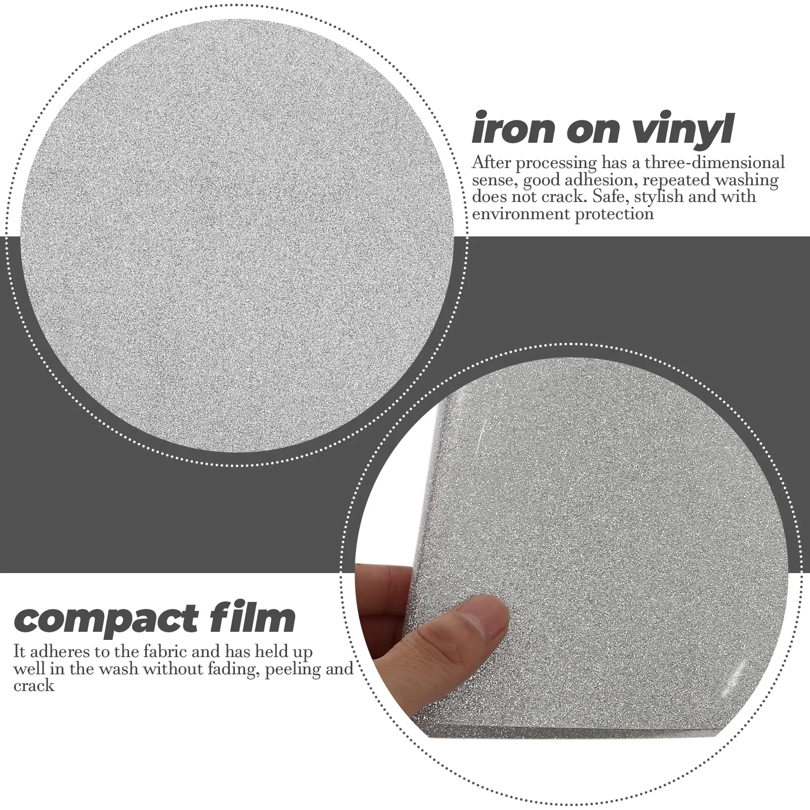 

Heat Transfer Vinyl Iron On Glitter Adhesive Film For T-Shirts Shoes Diy Clothing Accessories Durable Washable Craft Printing