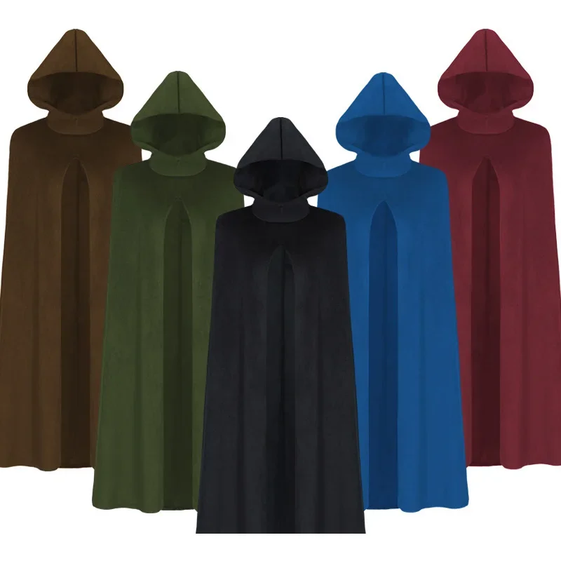 

Halloween Carnival Night Party Celebrates Vintage Knitted Capes Renaissance Medieval Cosplay Witches Long Capes Masquerade