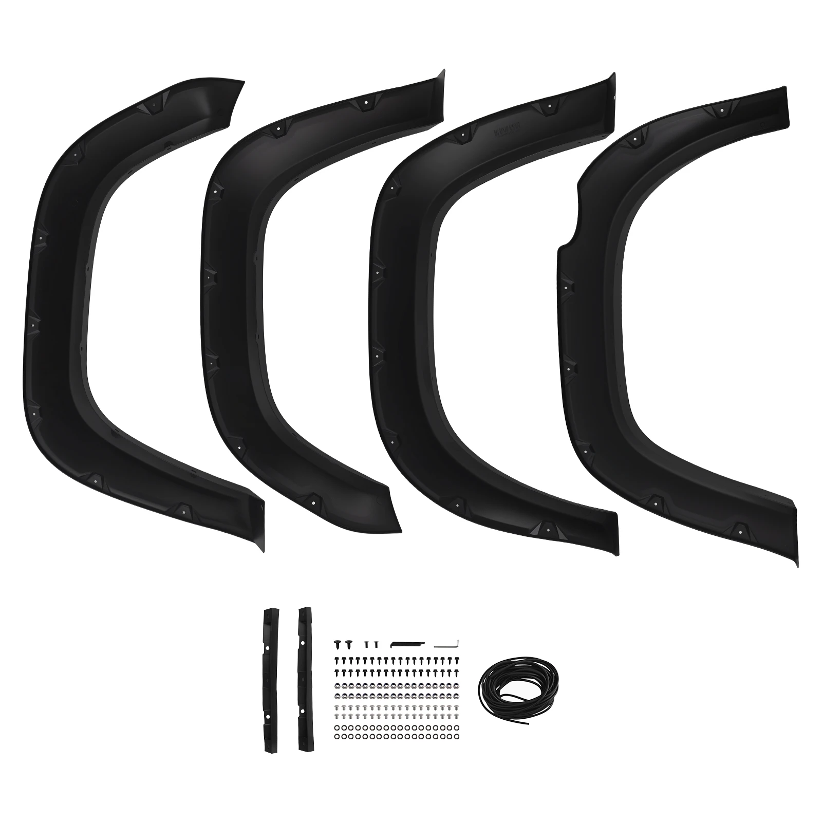 Black Wheel Arch Flares for Toyota Tacoma 2016-2022 J-02RSA2009ABK Complete Set