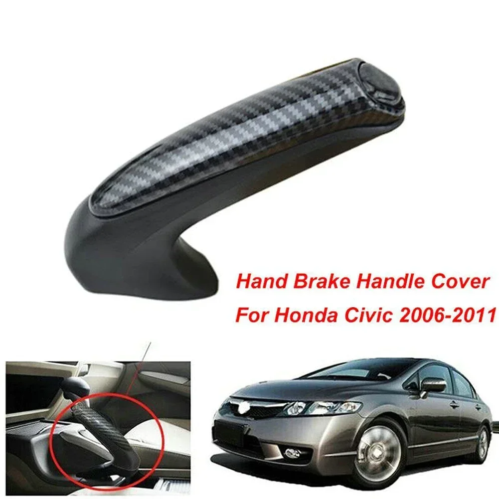 

For Honda Civic Coupe Sedan 2006-2011 Carbon-Fiber ABS Front Hand Brake Trim Cover Practical Accessories For Vehicles