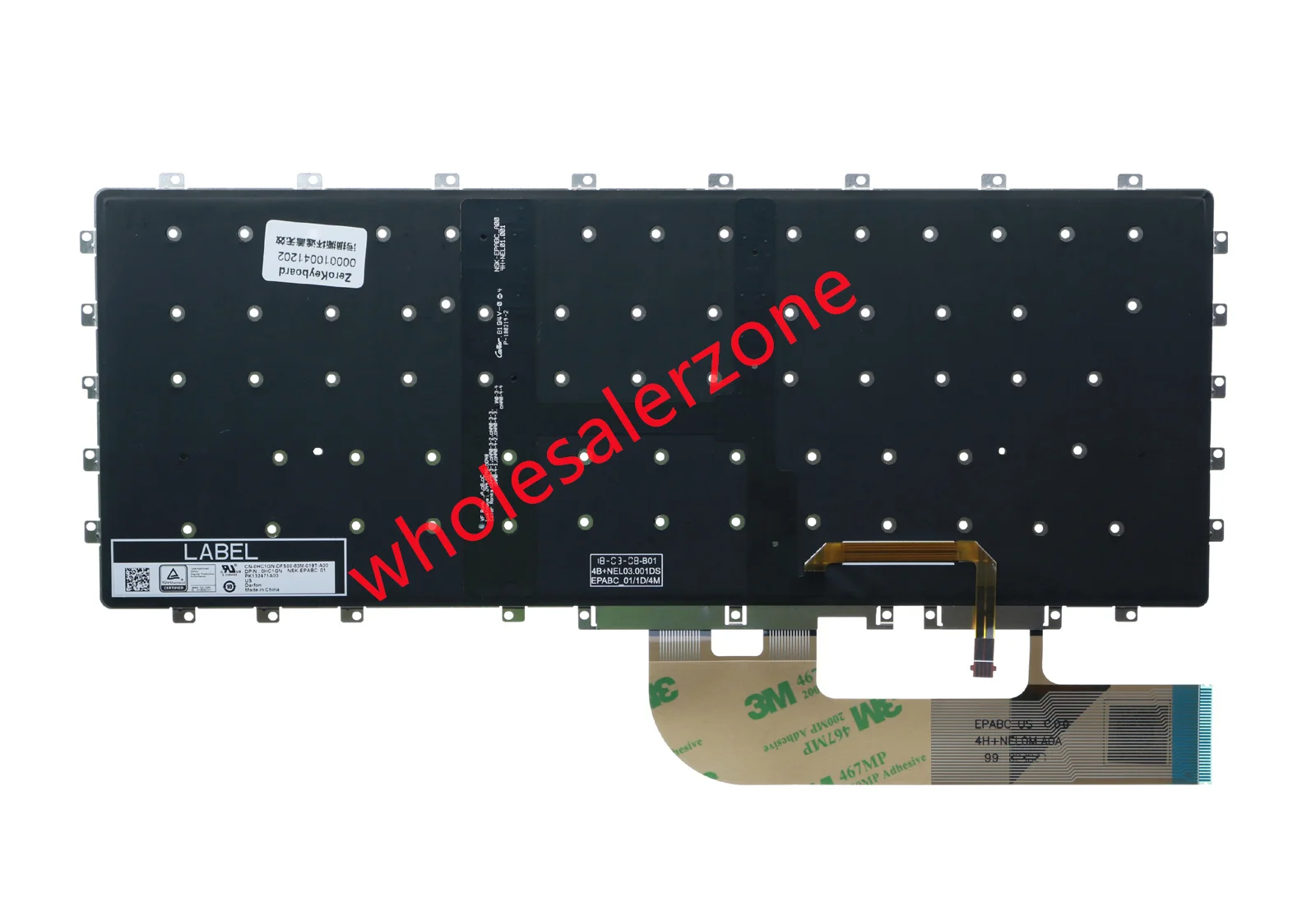 لوحة مفاتيح أمريكية لأجهزة الكمبيوتر المحمول Dell XPS 15 9575 2-in-1,15-9575,series 15-9575-D2605TS 15-9575-D2805TS 15-9575-D2801TS 15-9575-D1805TS