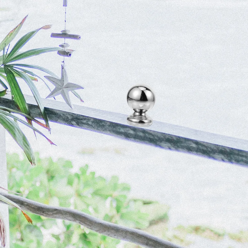 Stainless Steel Handrail Ball for Staircase Lightweight Rust Proof Round Stair Railing Finial Ball Decoration for Indoor Outdoor