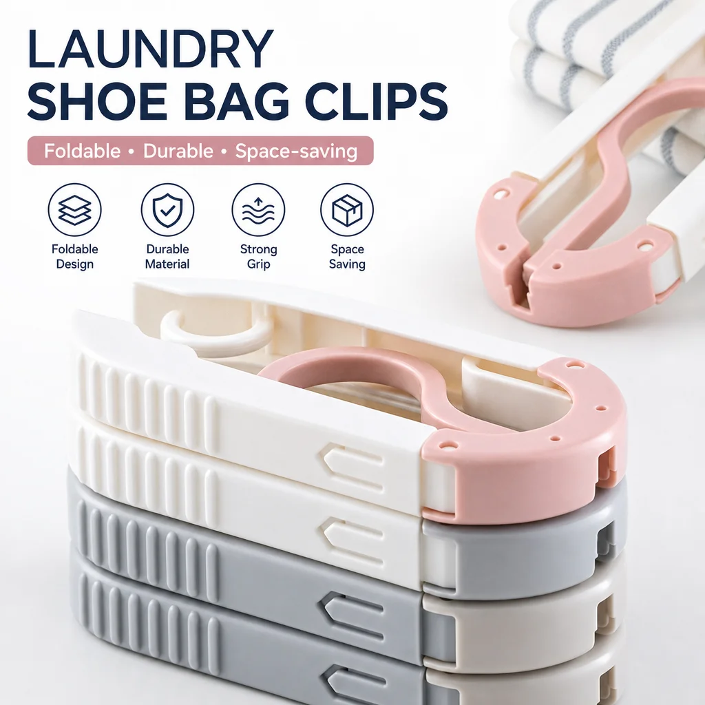 Multi-Functional Folding Clothes Hanger, Portable Space-Saving Collapsible Clothing Rack, Durable Non-Slip Foldable Hanger 3pcs