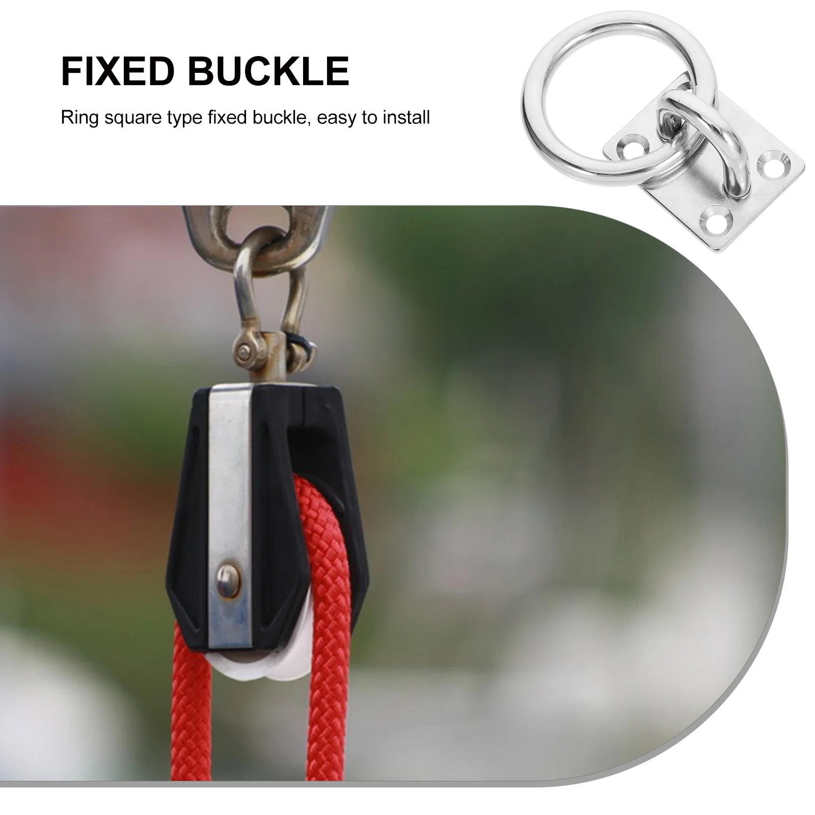 

Stainless Steel Pad Eye Plate Hook Heavy Duty Ceiling Mount Hooks Durable Heavy Duty Anchor Hooks for Wall Deck Tree