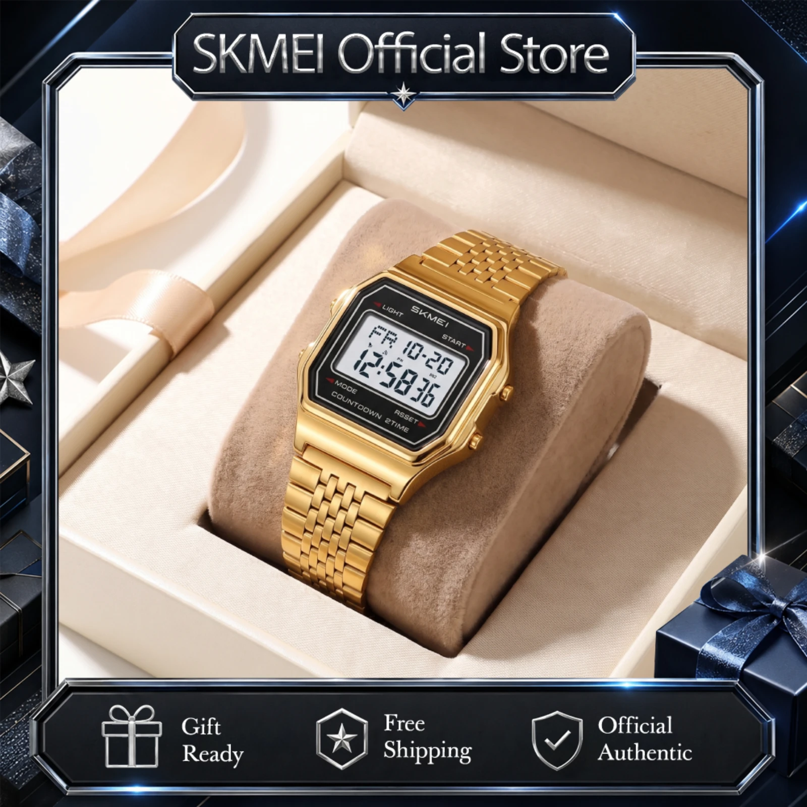 Luxury Watch Zone - SKMEI 2465 Modieuze Heren Digitale Horloges