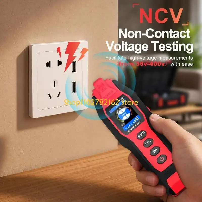 547B Buried Cable Check with Digital Multimeter, LCD Screen and Pair for Circuit Review and Wire Search in Repair Service Use