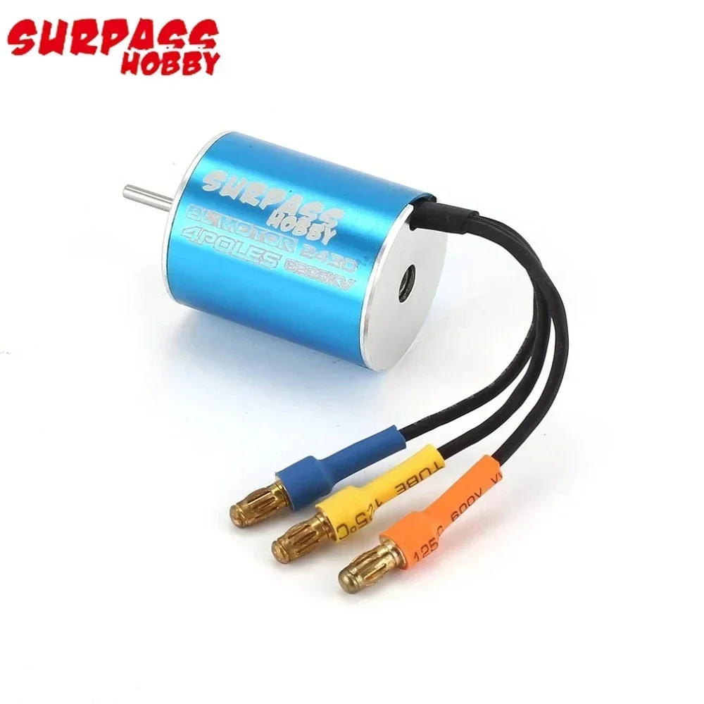 تجاوز هواية 2430 فرش السيارات 8200KV 7200KV 5800KV Sensorless و 25A مقاوم للماء ESC كومبو لشاحنة سيارة RC بمقياس 1/18 1/16