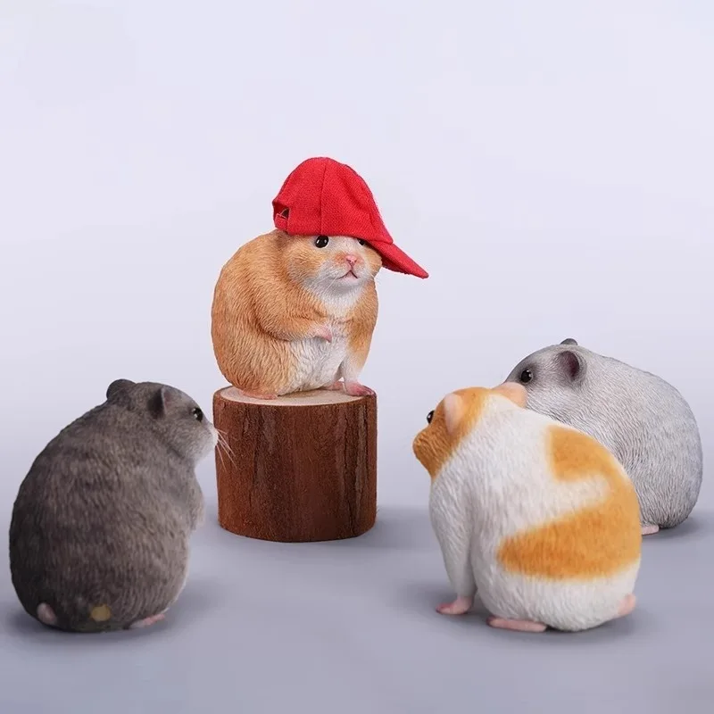 Modèle de Hamster mignon en résine, échelle 1/1, modèle d'animaux simulés pour figurines d'action, accessoire de décoration corporelle, en Stock