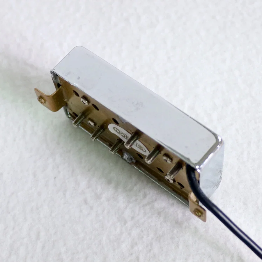 لاقط الغيتار Donlis Alnico 5 المغناطيس Lp مع حلقات ، بيك آب Humbucker مغطاة بالنحاس والكروم