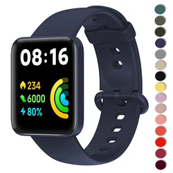 Pulseira de Silicone para Xiaomi Mi Watch 2 Lite, Versão Global, Pulseira de Substituição, Relógio Redmi 2, 1 Strap