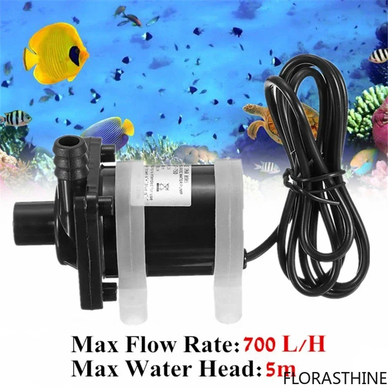 Super Quiet JT-750 DC 12V 700L/H Brushless Motor Mini Submersible Circulation Pump Solar Water Pump High Lift