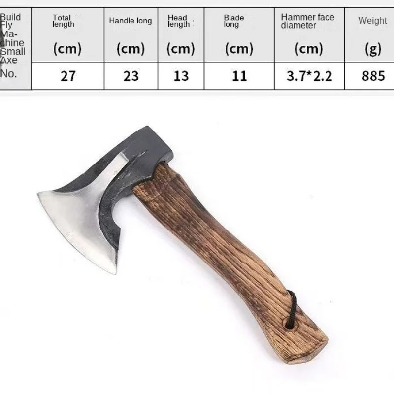 Outdoor Falling Ax Hand Axe Wood Chopping Bone Axe Forged Woodworking Open Mountain Axe Niman Camping Hand Axe