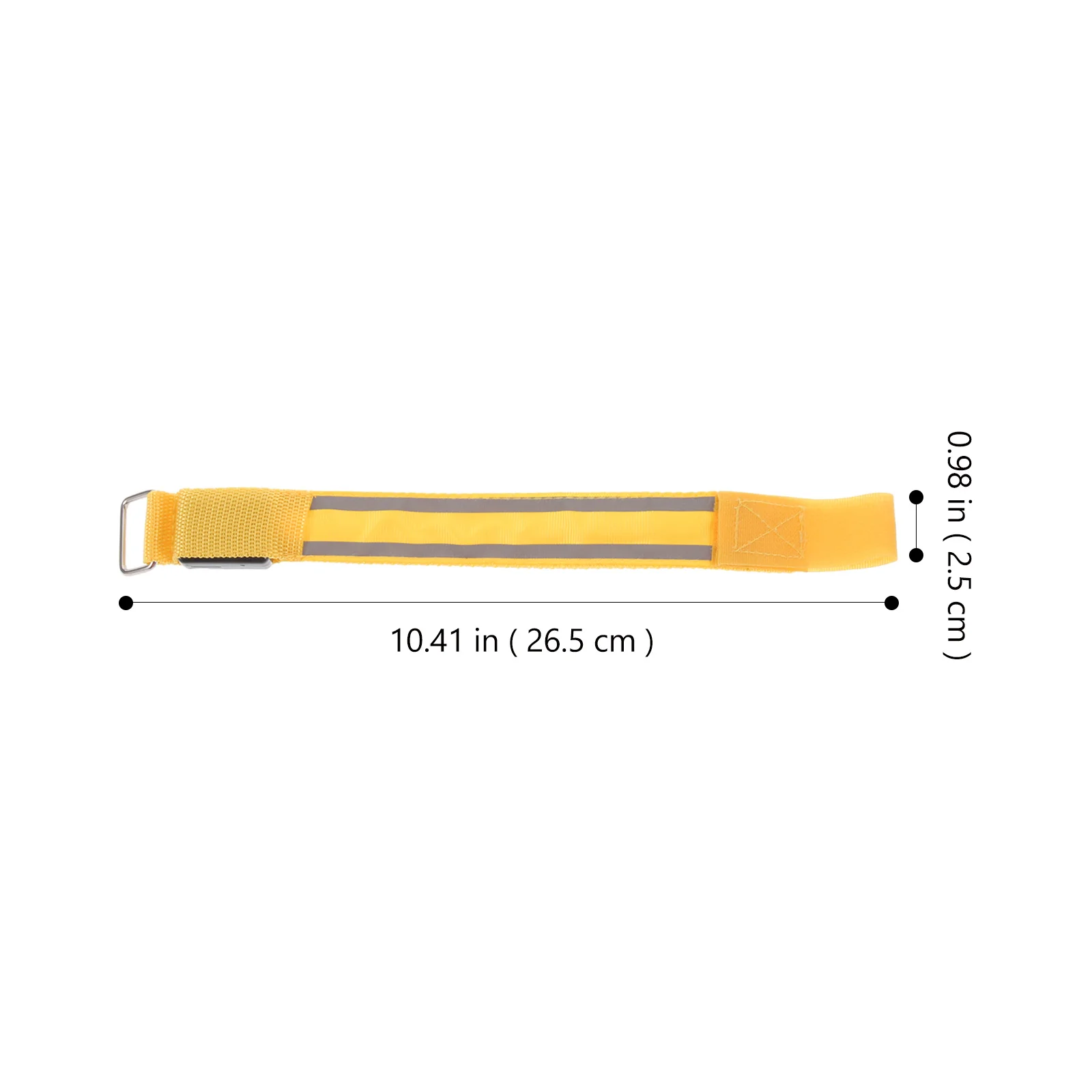 

2Pcs Fluorescent LED Bracelet Running Wristband Adjustable Reflective Safety Light Lightweight Outdoor Sports Signal Lamp