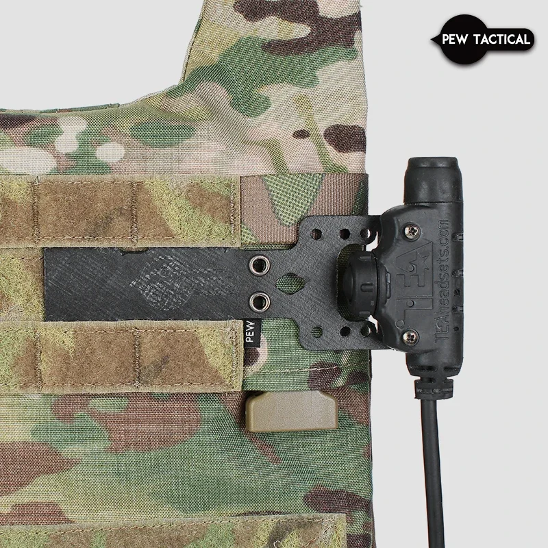 

PEW TACTICAL AXL STYLE CommSled Универсальное крепление PTT Molle для материала U94 TEA Invisio10/20 CURV