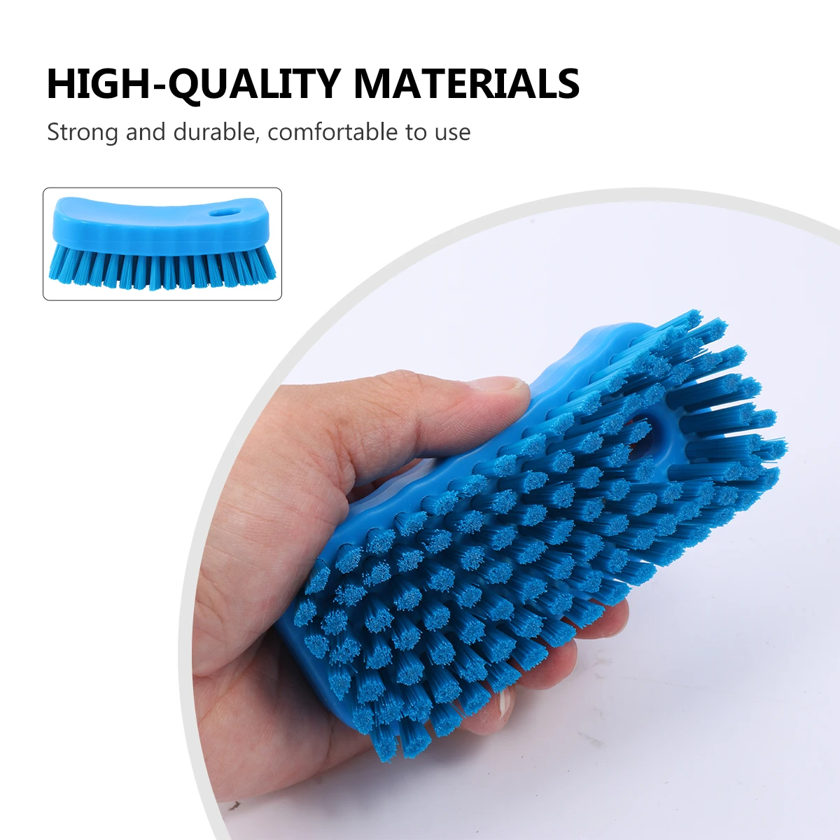 

Nail Cleaning Brush Flexible PP Bristles Fingernail Scrubber Toe Cleaner for Home Office Use Small Lightweight Easy to Carry