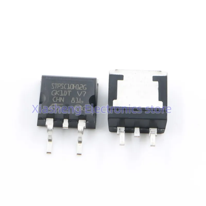 

100% New and Original 2Pcs STPSC10H12G-TR STPSC10H12G TO-263 10A 1200V Sic Schottky Diode Powerful Transistors Good Quality