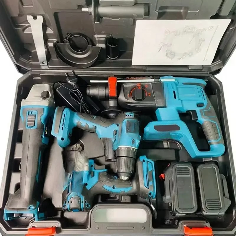 JOEPON 4 1 Cordless Power Tool Combo Kit Electric Saw Lithium Battery Carrying Case 1 Year Warranty Home Maintenance