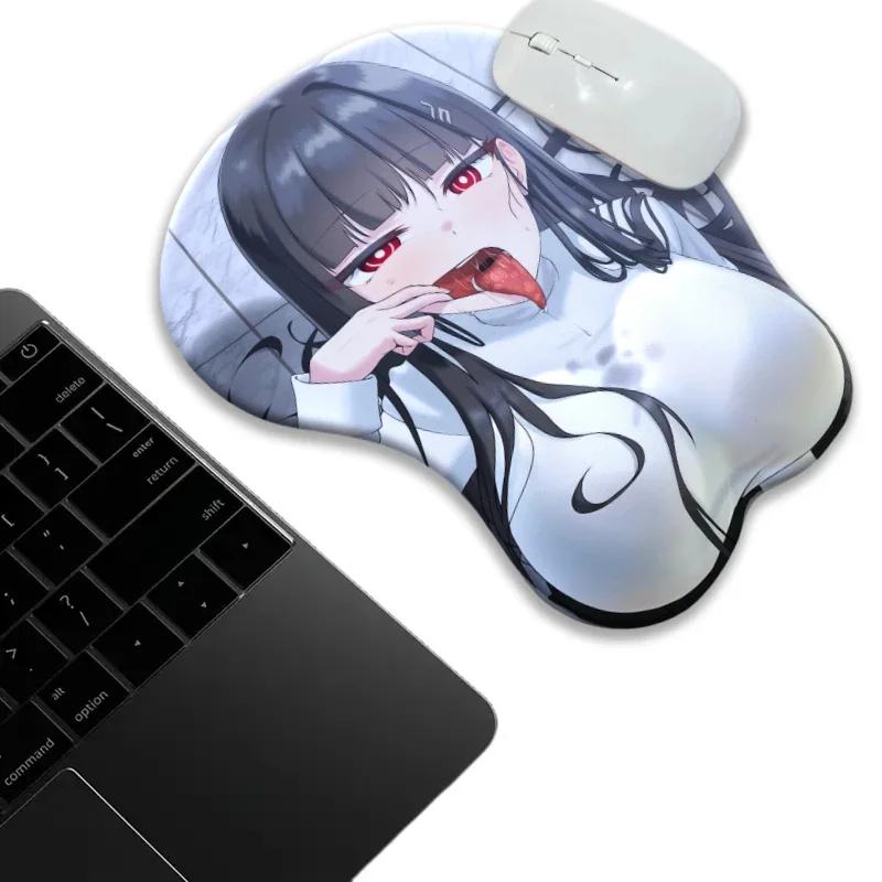 

Anime Rio Blister Packed Breast with 3d Nipples Mouse Pad Desk Mat Blue Archive Boob Gamer Wrist Rest MousePad