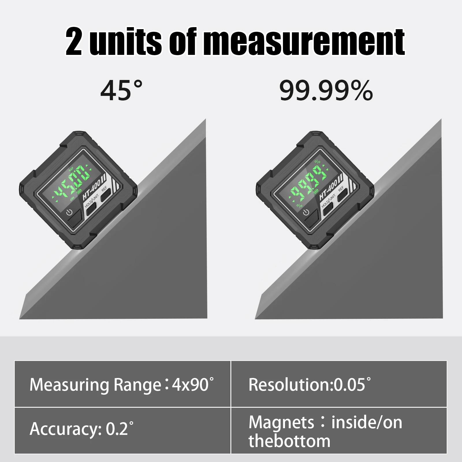 360 درجة مستوى صندوق الدقة الرقمية زاوية المنقلة العالمي البسيطة الرقمية المنقلة الميل تستر أدوات قياس #4