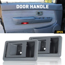 2Pcs Car Front Rear Interior Door Handle Gray Fit for Toyota Tacoma 4Runner Pickup Corolla Auto Left Right Replacement