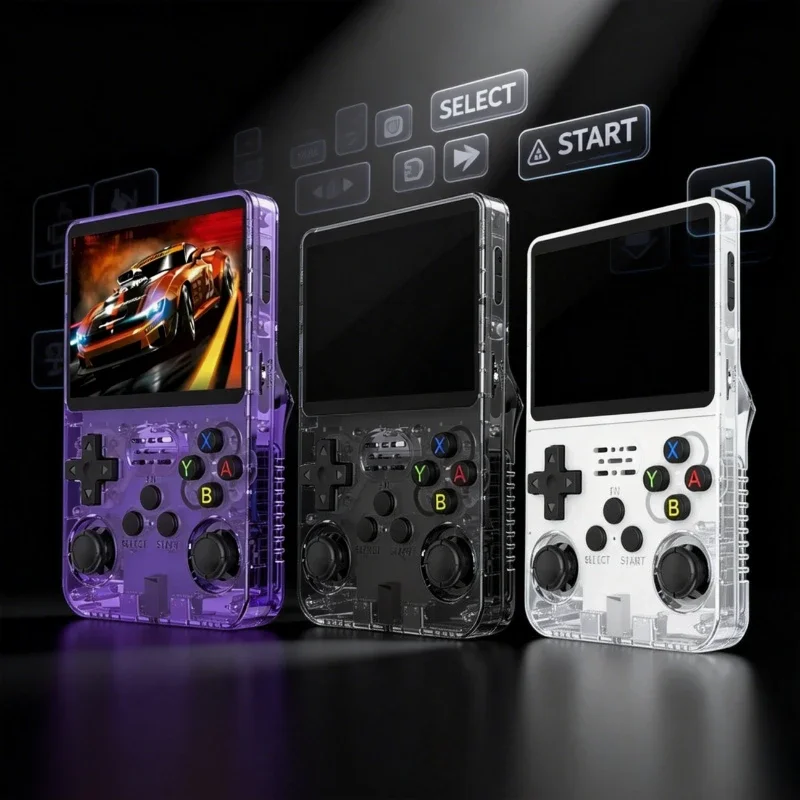 

【НОВИНКА 2026】Портативная игровая консоль Retro R36S, 128 ГБ, 3,5-дюймовый IPS-дисплей, система Linux, встроенные классические игры, ультрапортативная