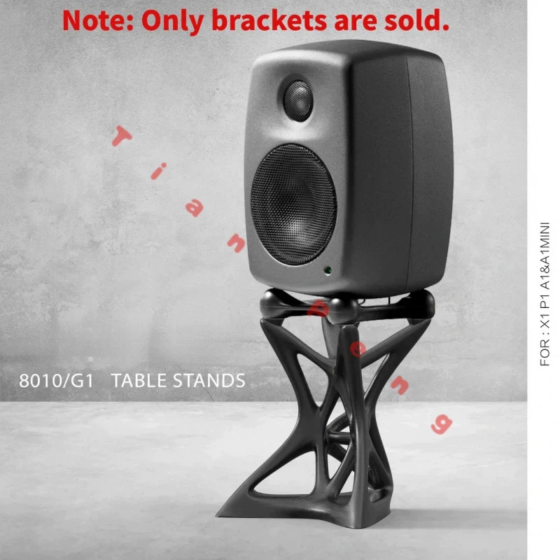 For Genelec 8020 G2 Studio Monitor Speaker Adjustable Desktop Stand Alternative To OEM Original Heightening Mount Bracket view 2