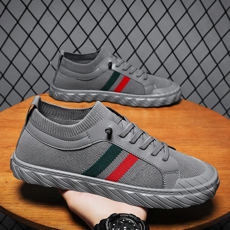 Męskie trampki Obuwie codzienne Łączenie Modne noszenie Sportowe buty chłopięce na świeżym powietrzu Płaskie, lekkie, oddychające