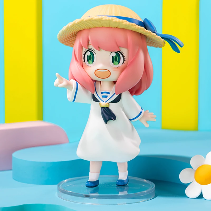 POPMART GONG SPY FAMILY Anya الحياة اليومية DLC سلسلة صندوق أعمى اللعب صندوق الغموض الأصلي عمل الشكل لطيف دمية Kawaii نموذج